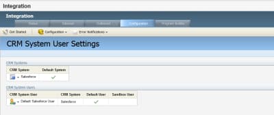 CRM System User Settings image